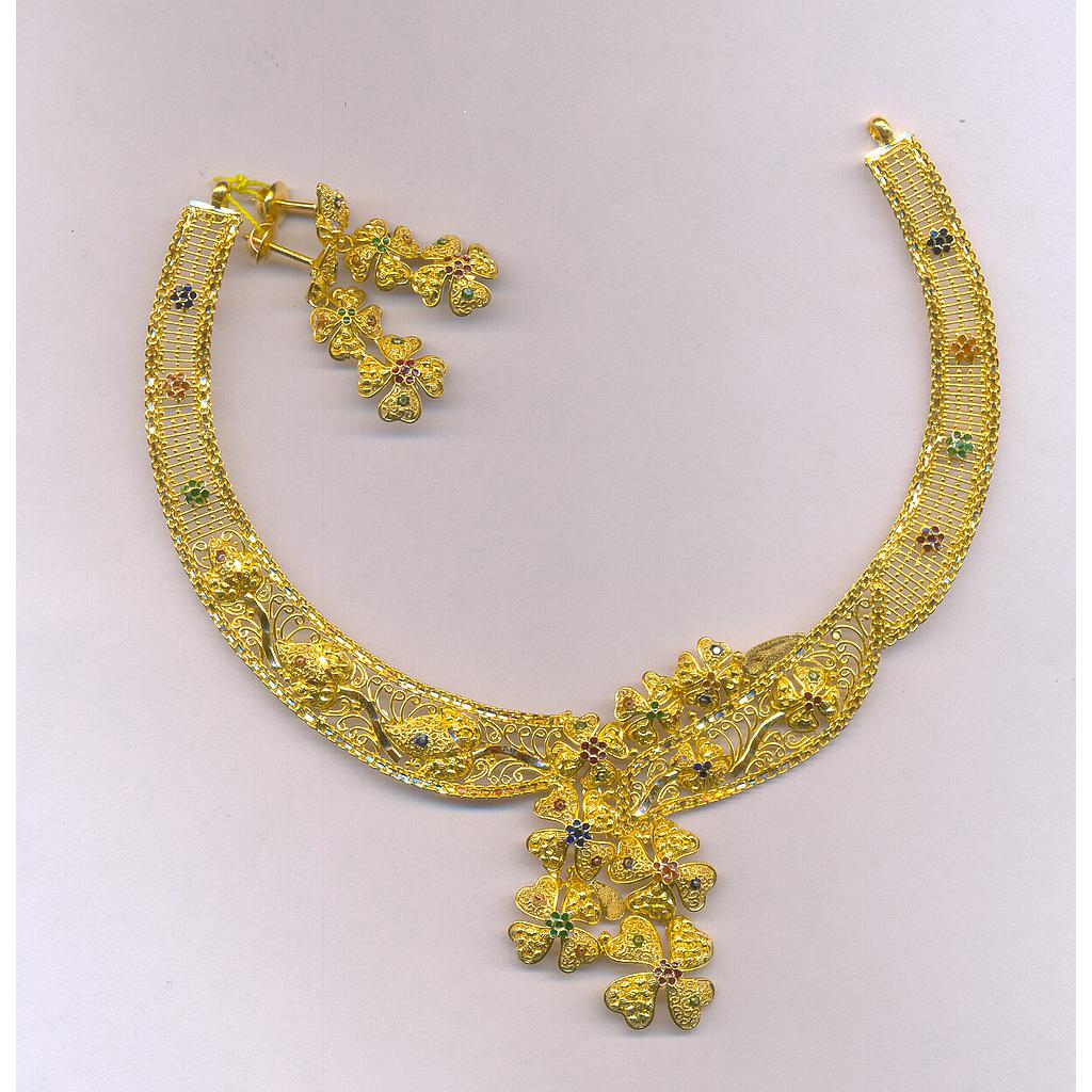 GOLD HALF SET ROUND PLAIN FANCY