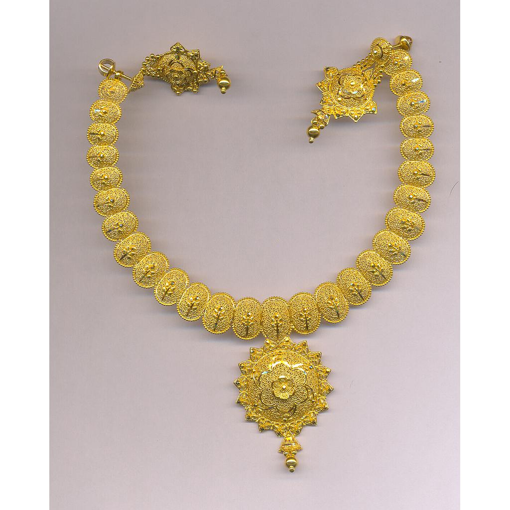 GOLD HALF SET ROUND PLAIN FANCY
