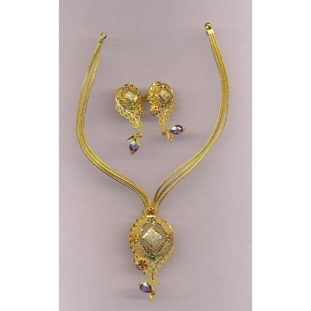 GOLD HALF SET ROUND PLAIN FANCY