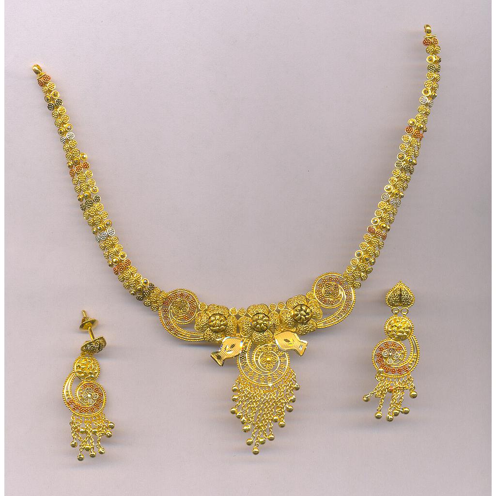 GOLD HALF SET ROUND PLAIN FANCY