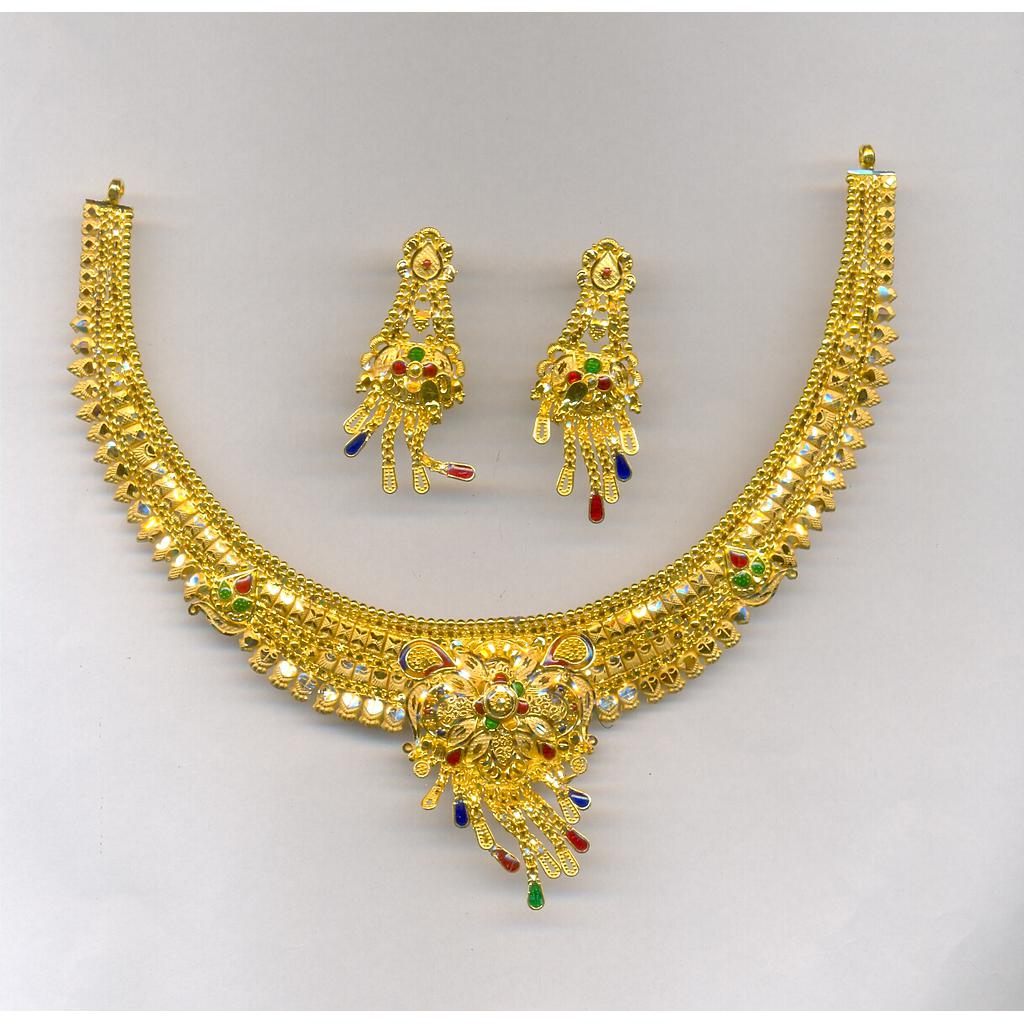 GOLD HALF SET ROUND PLAIN FANCY