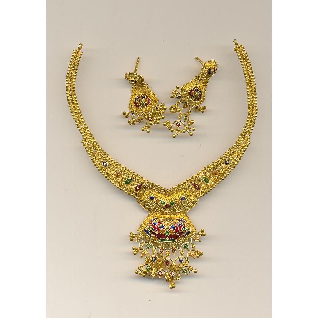GOLD HALF SET ROUND PLAIN FANCY