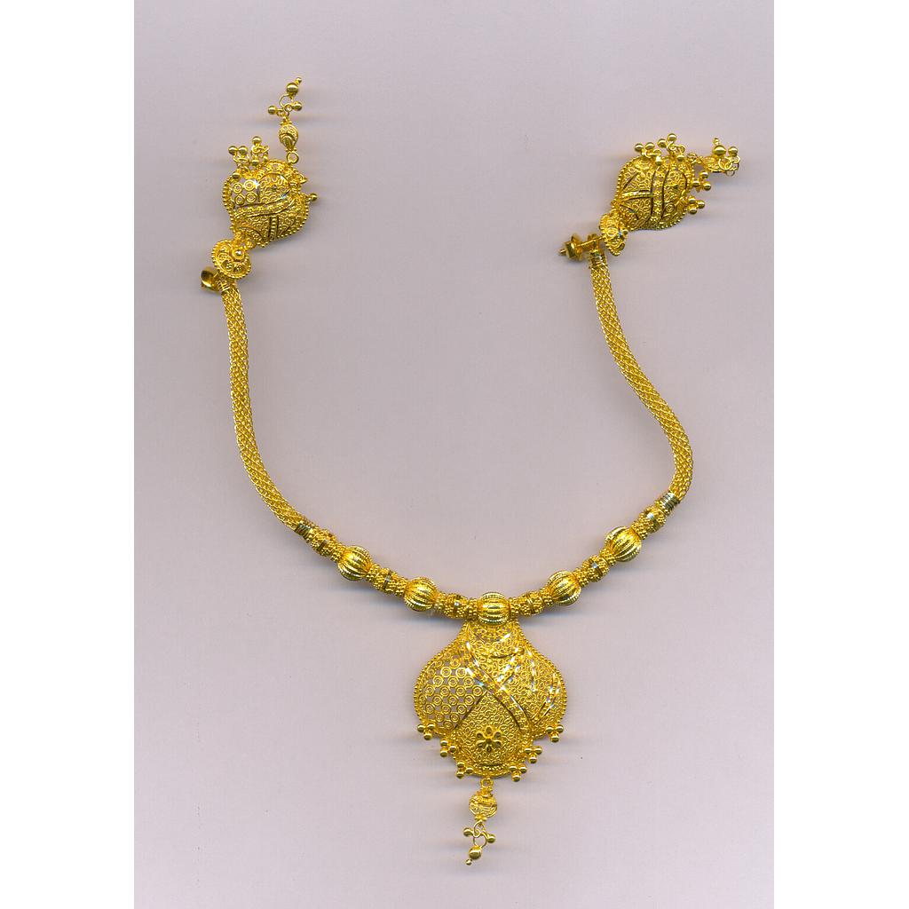 GOLD HALF SET ROUND PLAIN FANCY