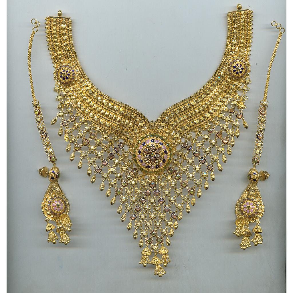 GOLD HALF SET ROUND PLAIN FANCY