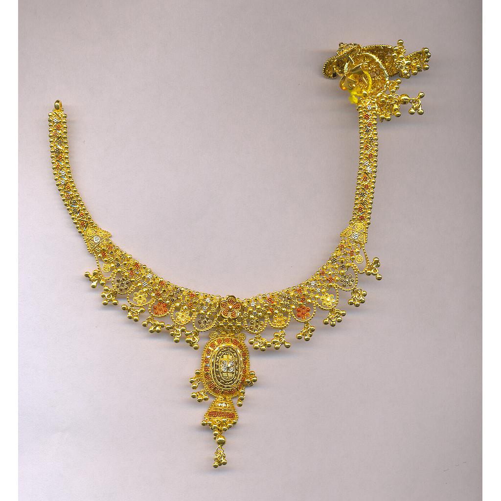 GOLD HALF SET ROUND PLAIN FANCY
