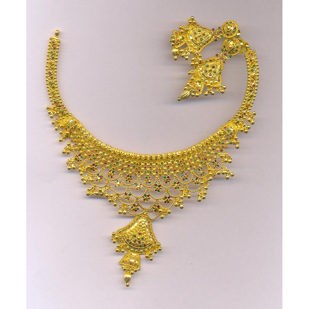 GOLD HALF SET ROUND PLAIN FANCY