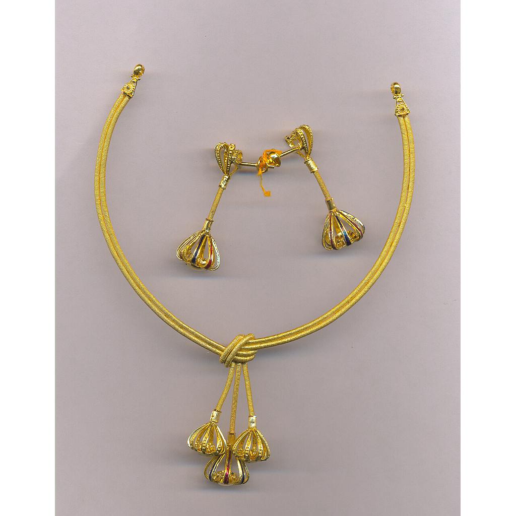 GOLD HALF SET ROUND PLAIN FANCY