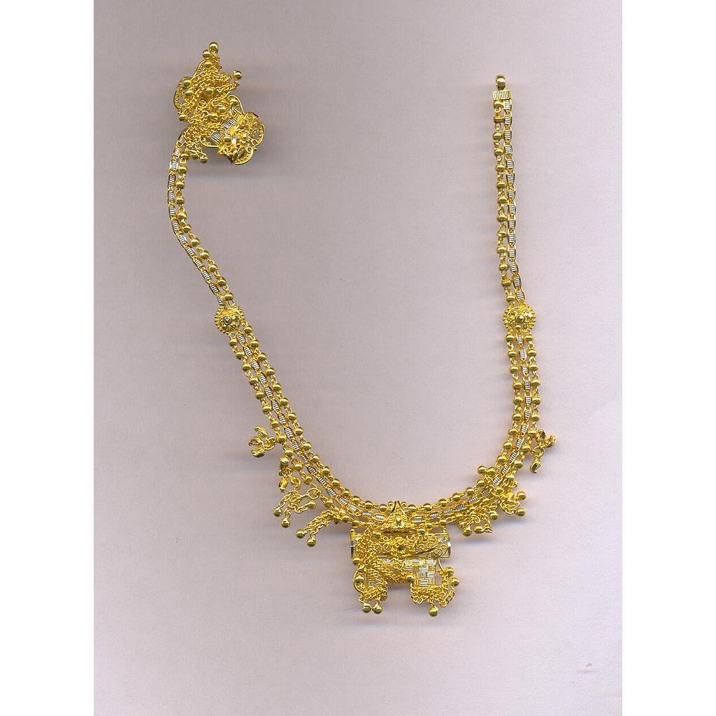 GOLD HALF SET ROUND PLAIN FANCY