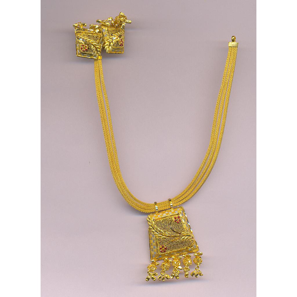 GOLD HALF SET ROUND PLAIN FANCY