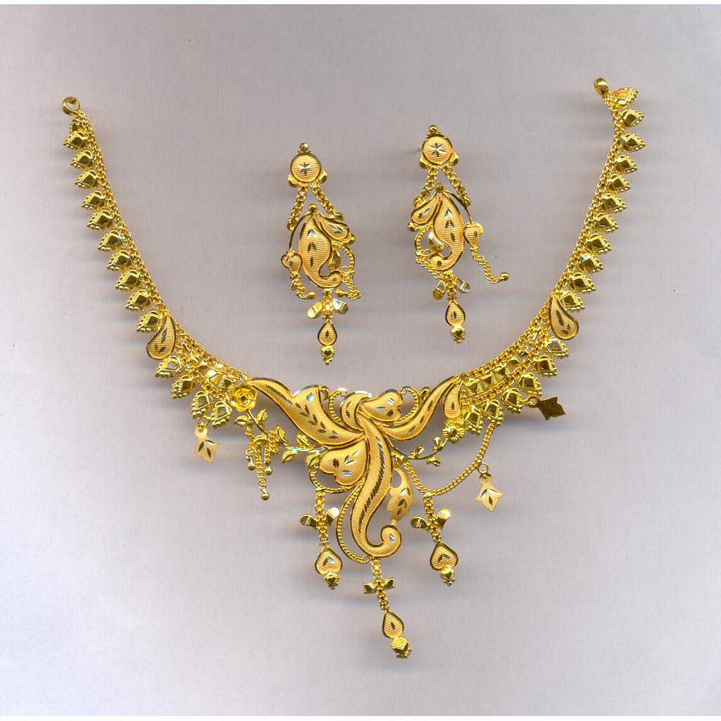 GOLD HALF SET ROUND PLAIN FANCY
