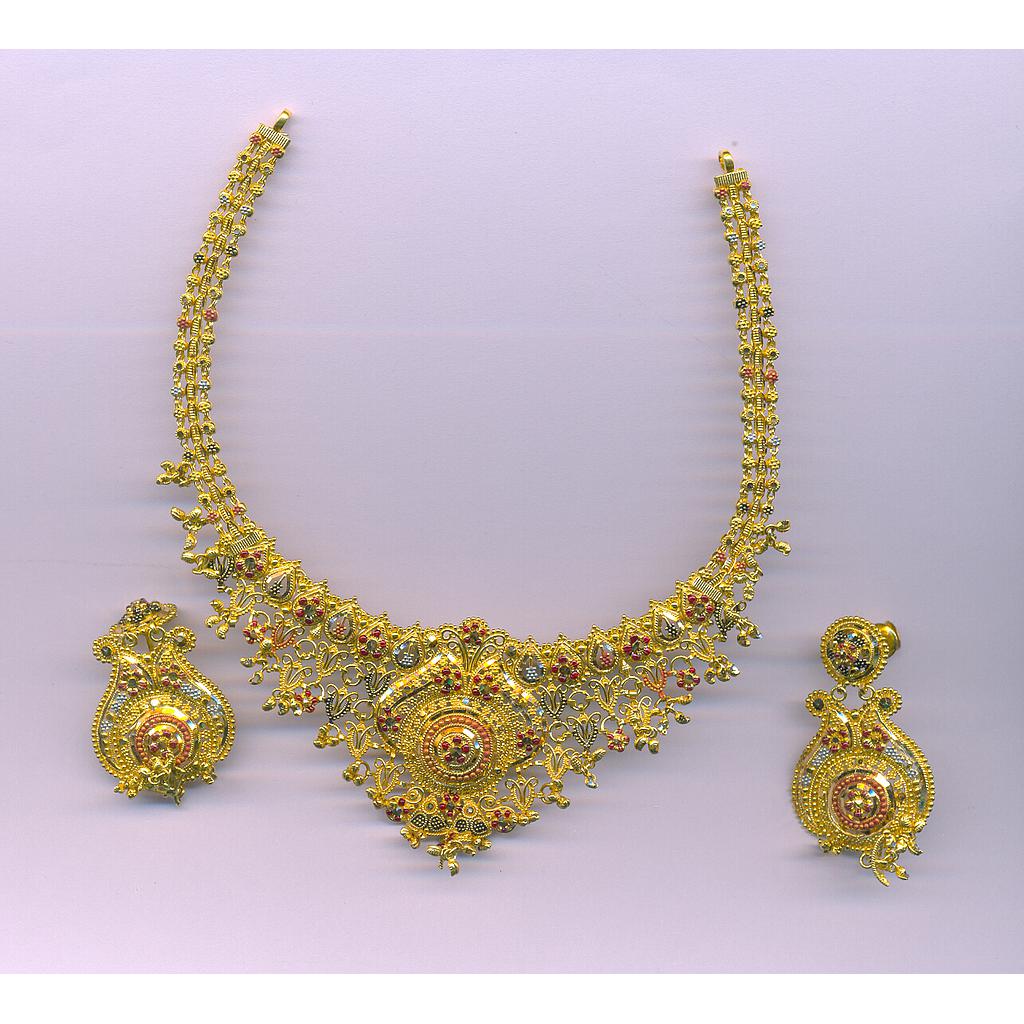 GOLD HALF SET ROUND PLAIN FANCY