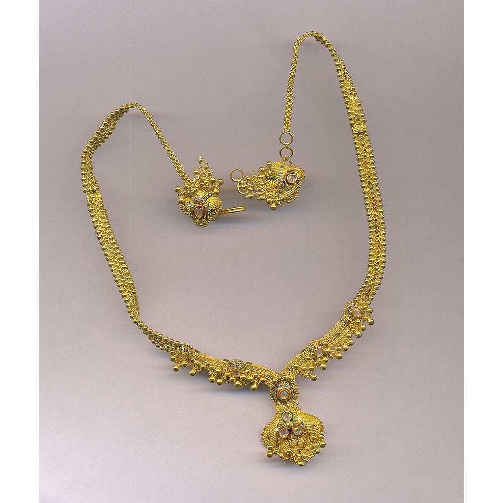 GOLD HALF SET ROUND PLAIN FANCY