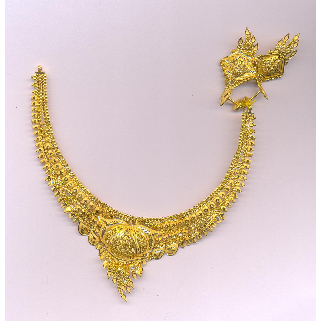 GOLD HALF SET ROUND PLAIN FANCY