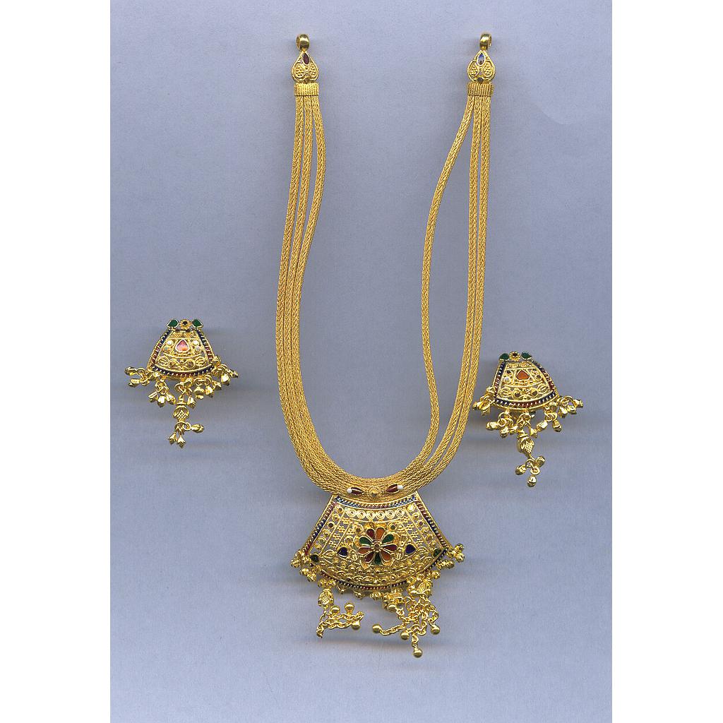 GOLD HALF SET ROUND PLAIN FANCY