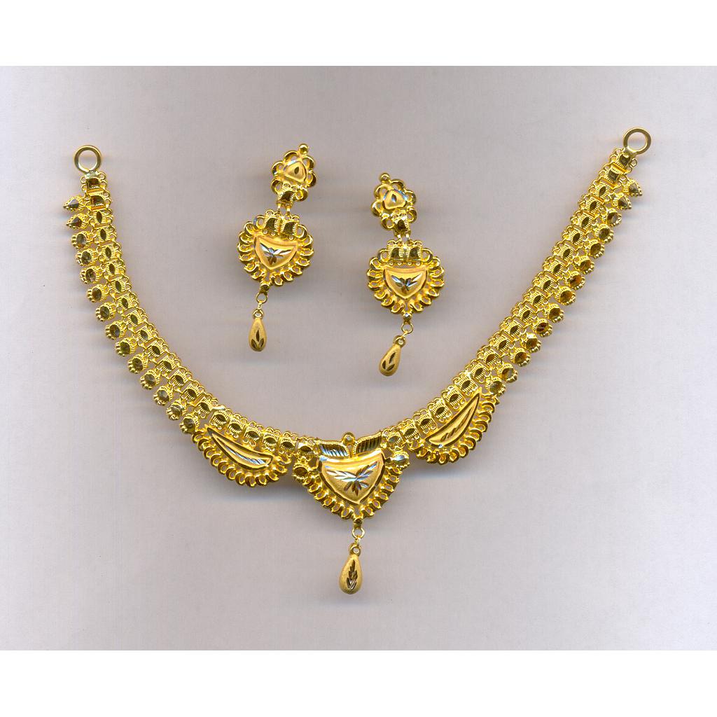 GOLD HALF SET ROUND PLAIN FANCY