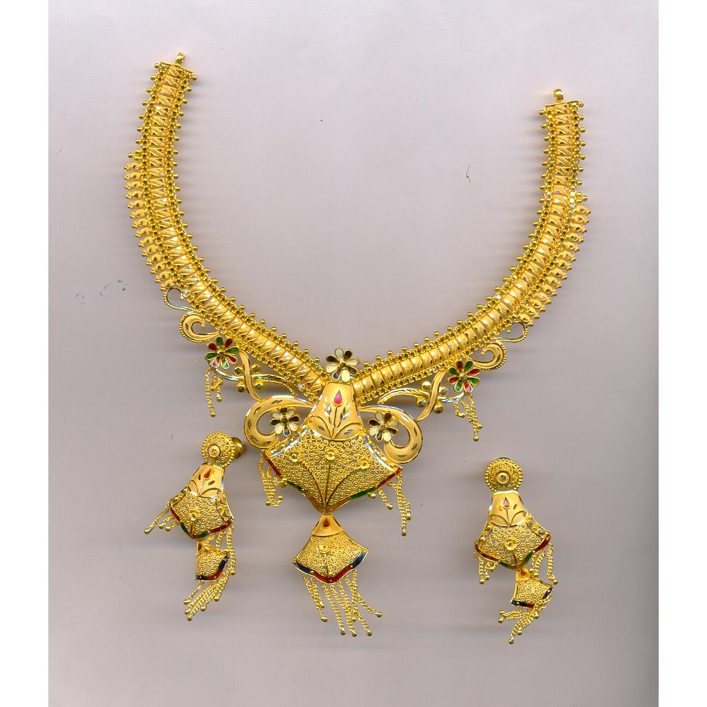 GOLD HALF SET ROUND PLAIN FANCY