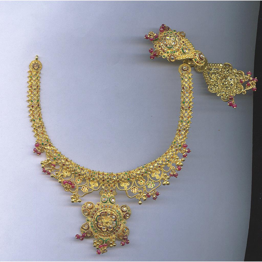 GOLD HALF SET ROUND PLAIN FANCY