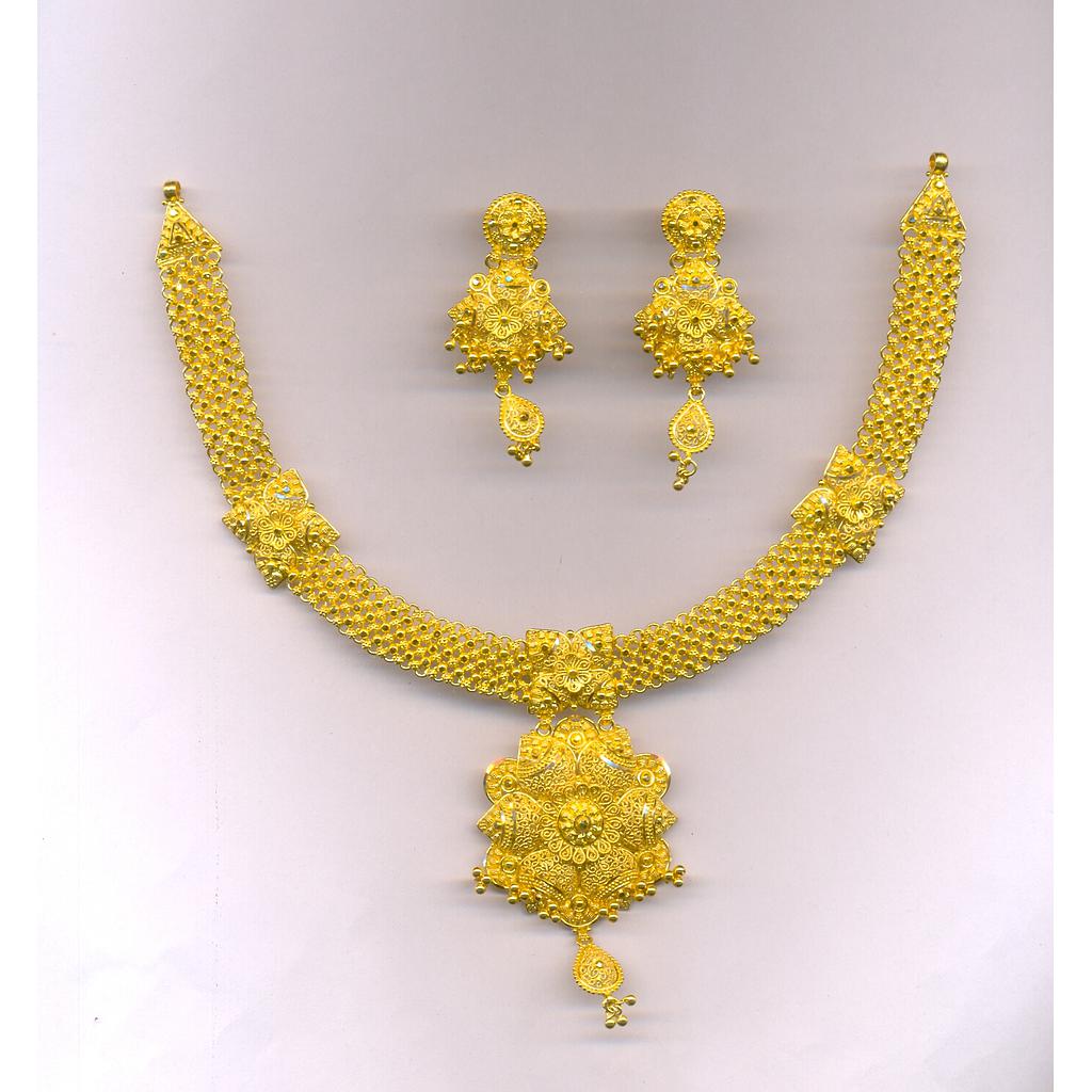 GOLD HALF SET ROUND PLAIN FANCY