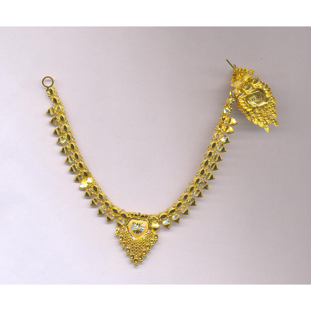 GOLD HALF SET ROUND PLAIN FANCY