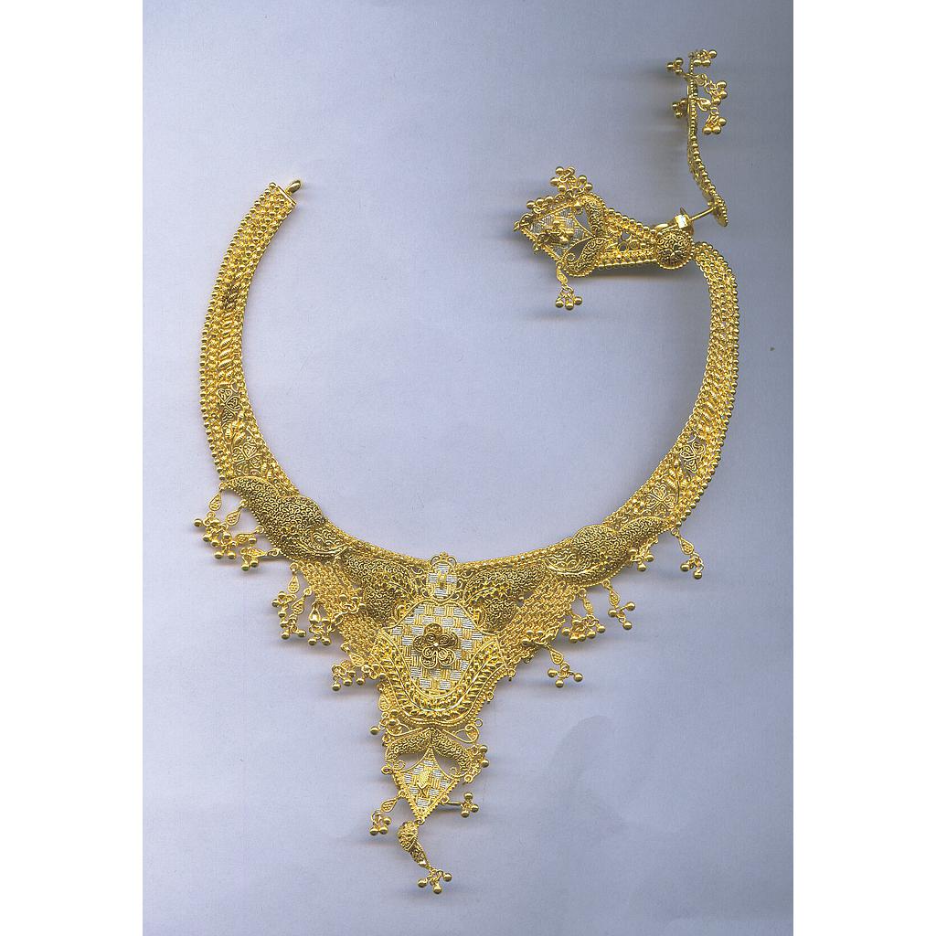 GOLD HALF SET ROUND PLAIN FANCY