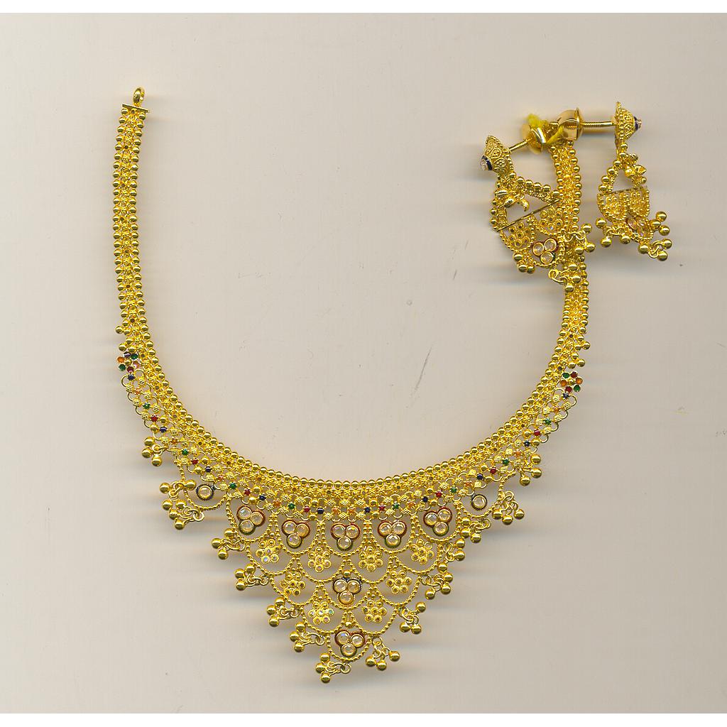 GOLD HALF SET ROUND PLAIN FANCY