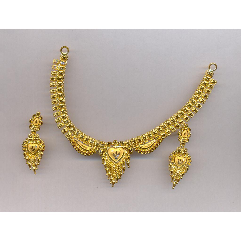 GOLD HALF SET ROUND PLAIN FANCY