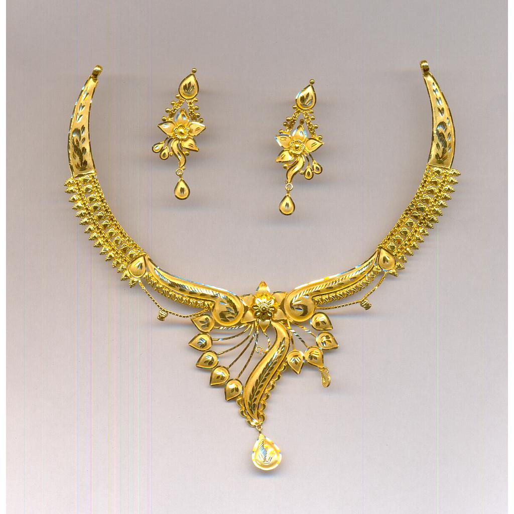 GOLD HALF SET ROUND PLAIN FANCY