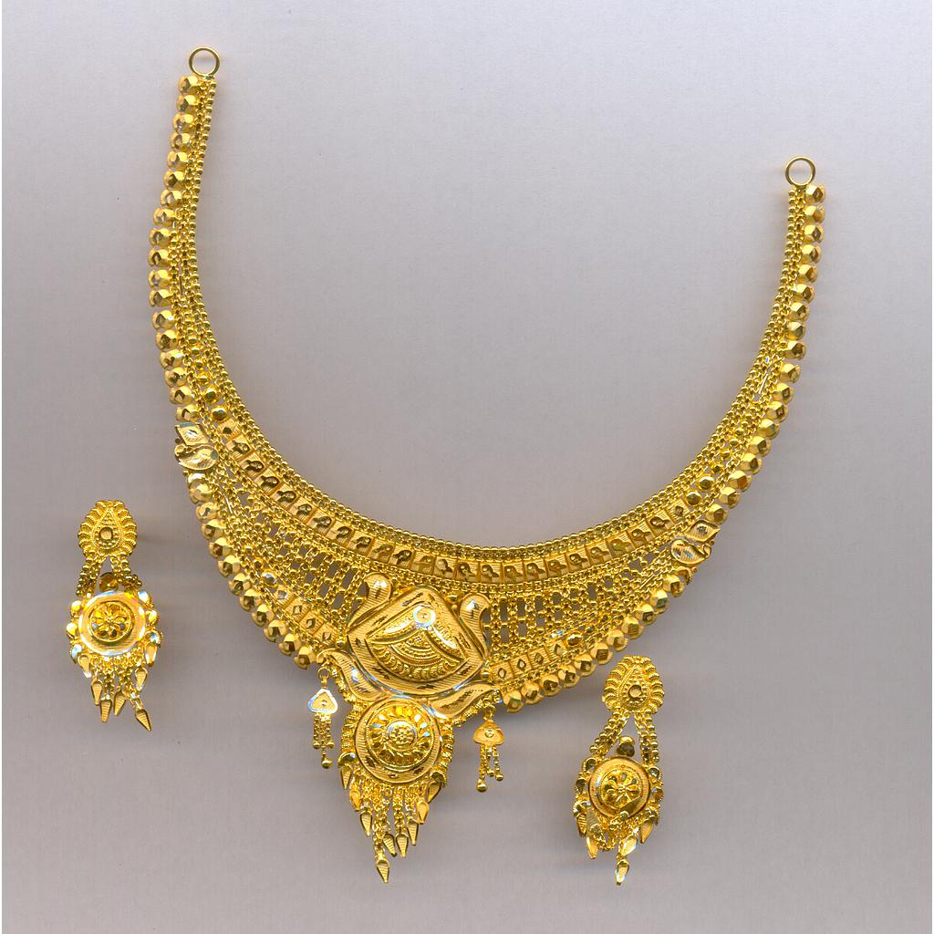 GOLD HALF SET ROUND PLAIN FANCY