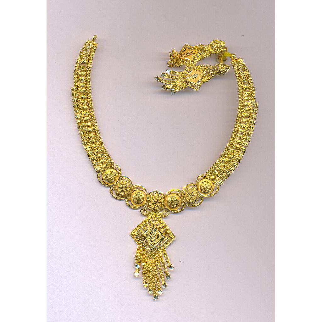 GOLD HALF SET ROUND PLAIN FANCY
