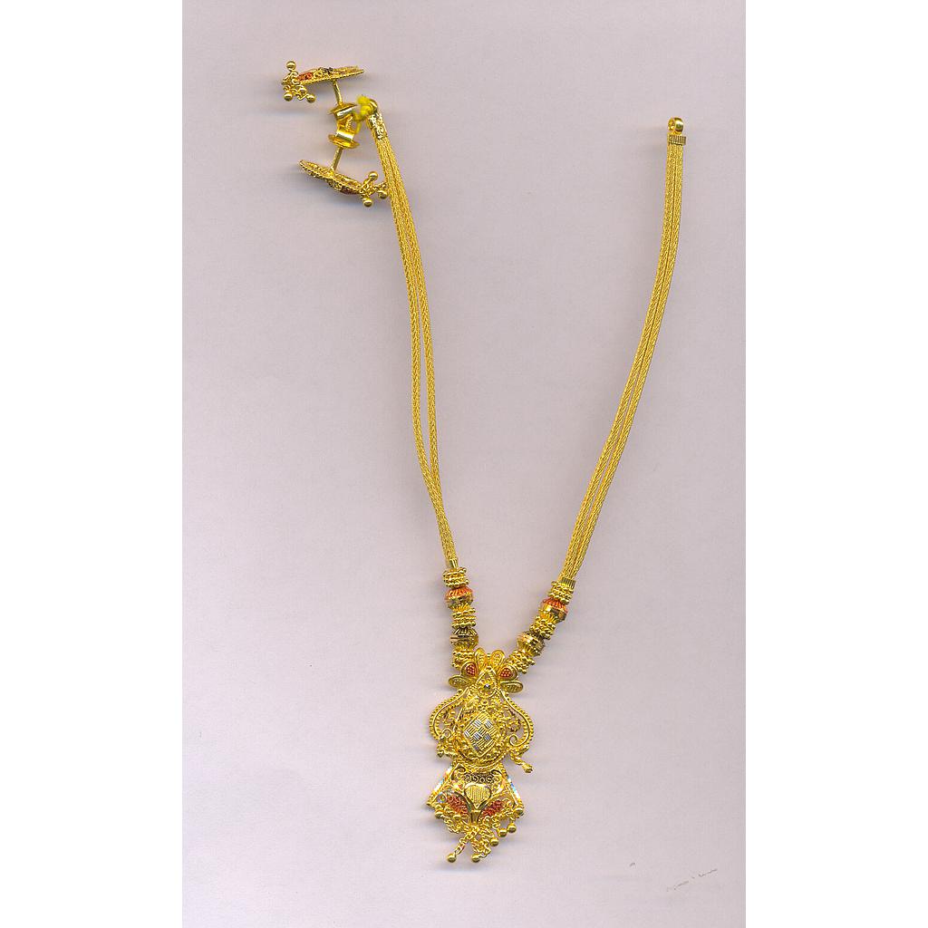 GOLD HALF SET ROUND PLAIN FANCY