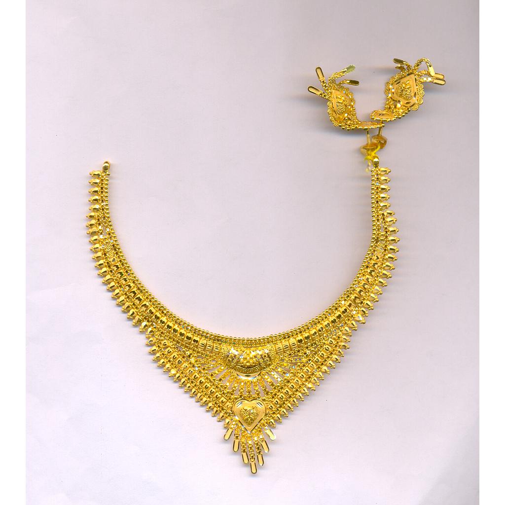 GOLD HALF SET ROUND PLAIN FANCY