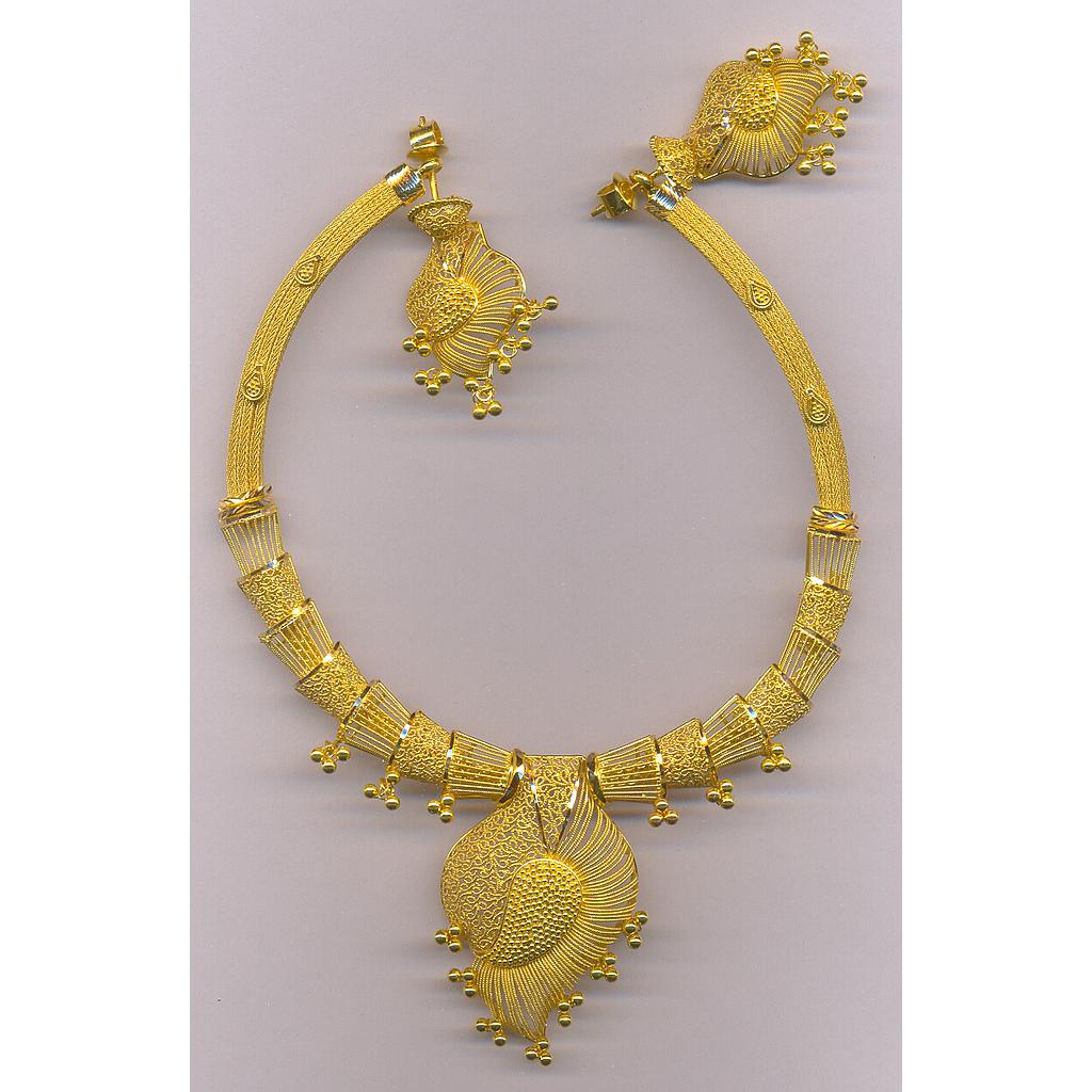GOLD HALF SET ROUND PLAIN FANCY
