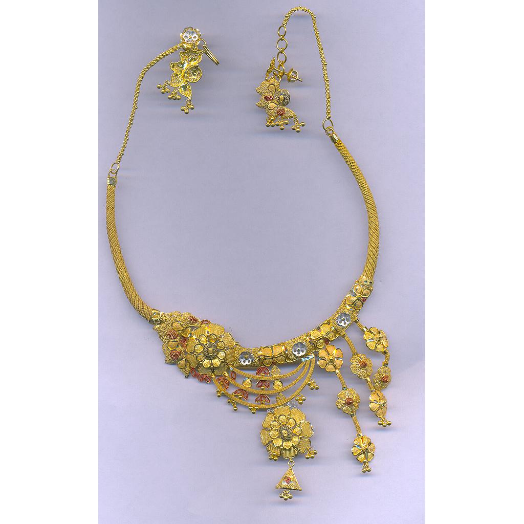 GOLD HALF SET ROUND PLAIN FANCY