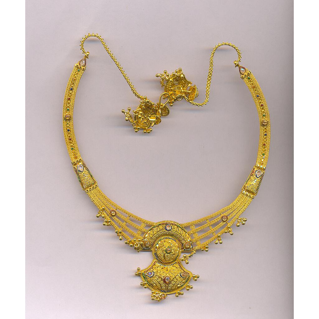 GOLD HALF SET ROUND PLAIN FANCY