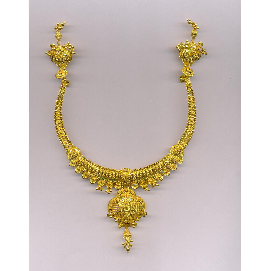 GOLD HALF SET ROUND PLAIN FANCY