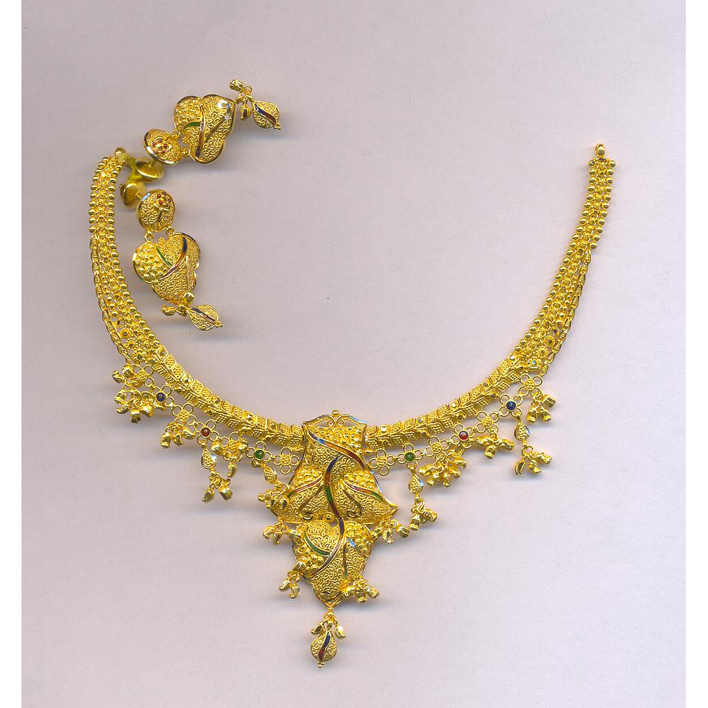 GOLD HALF SET ROUND PLAIN FANCY