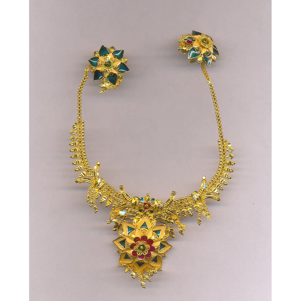 GOLD HALF SET ROUND PLAIN FANCY