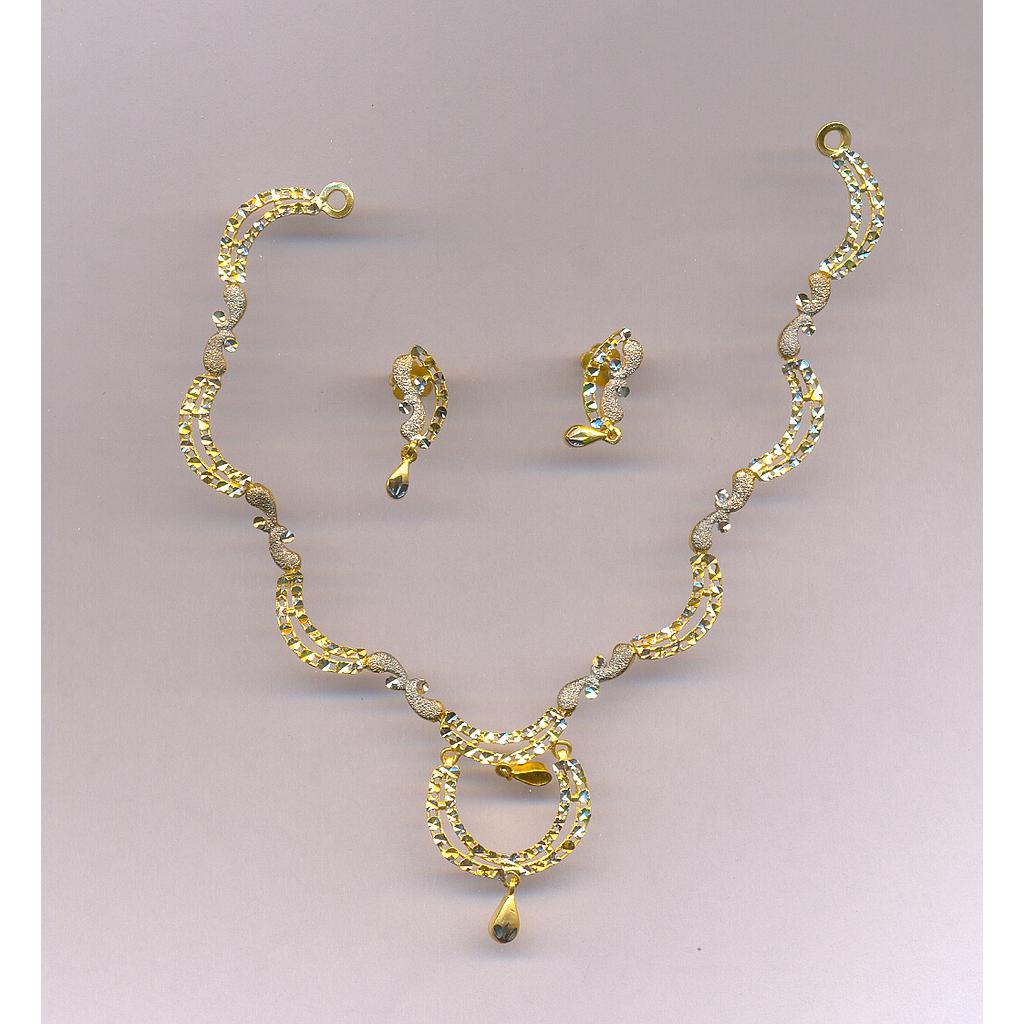 GOLD HALF SET ROUND PLAIN FANCY