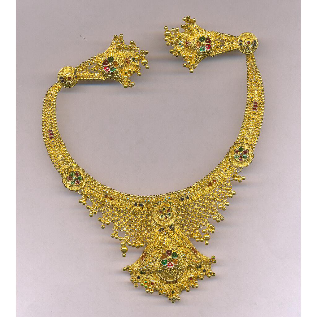 GOLD HALF SET ROUND PLAIN FANCY