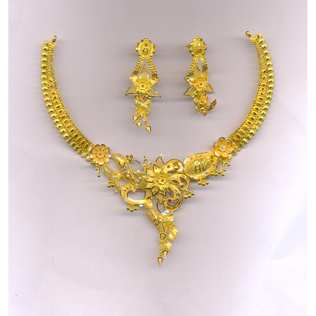 GOLD HALF SET ROUND PLAIN FANCY