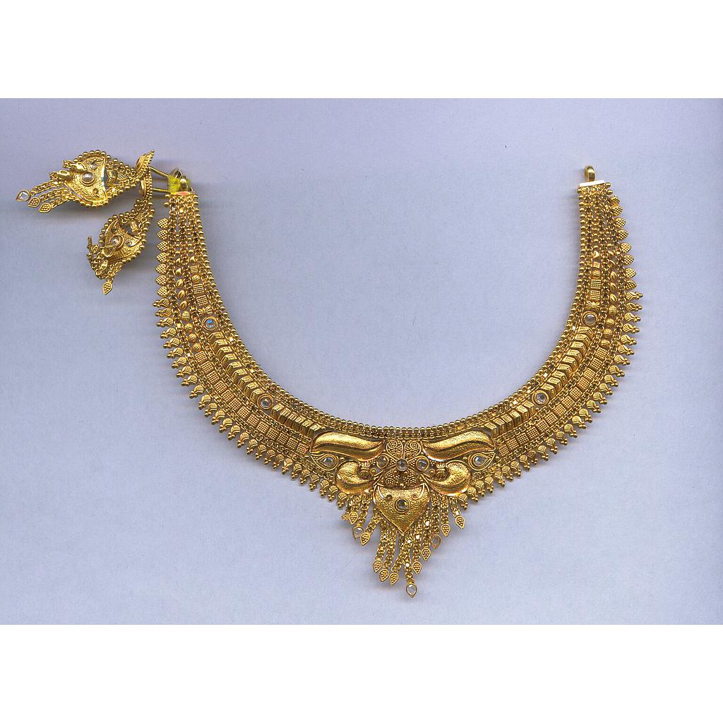 GOLD HALF SET ROUND PLAIN FANCY