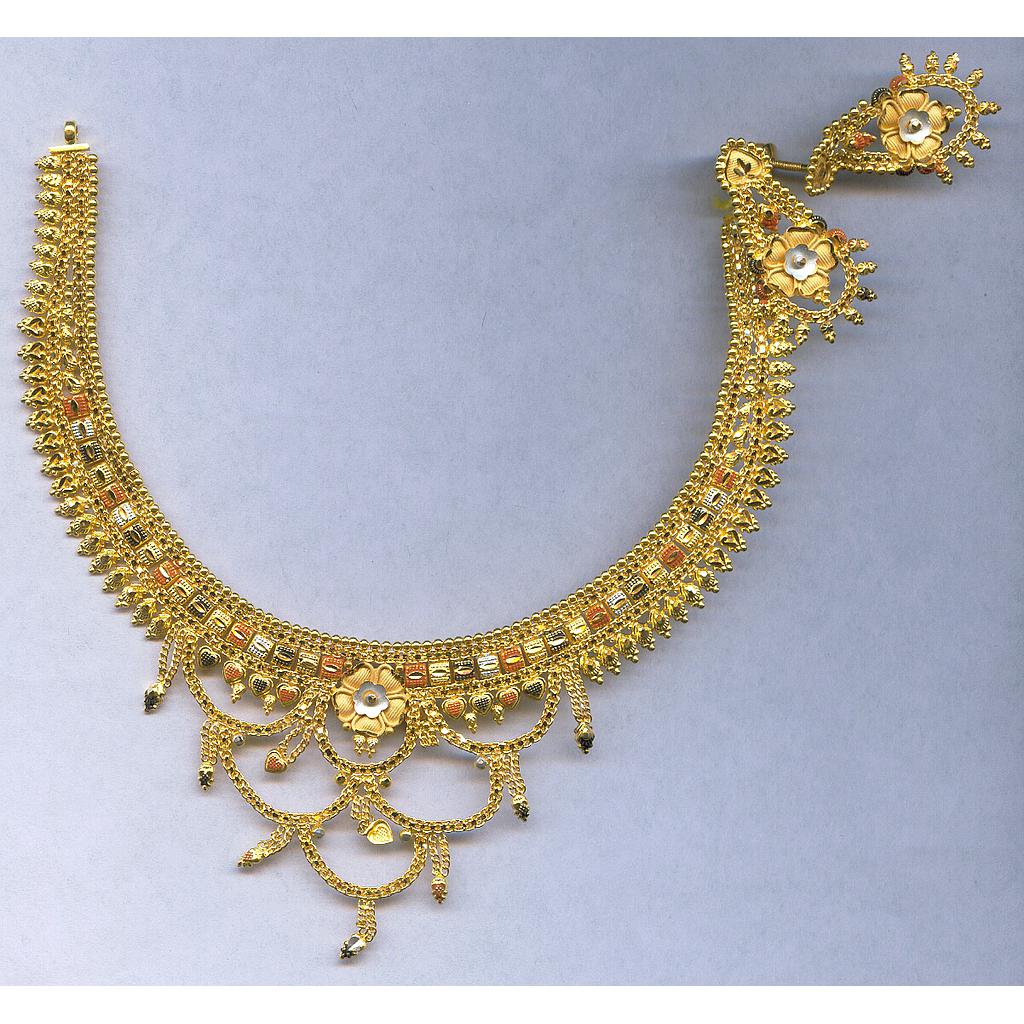 GOLD HALF SET ROUND PLAIN FANCY