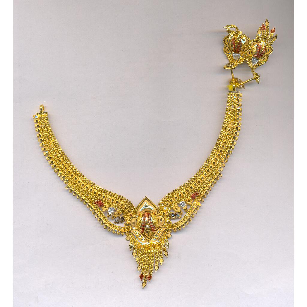 GOLD HALF SET ROUND PLAIN FANCY
