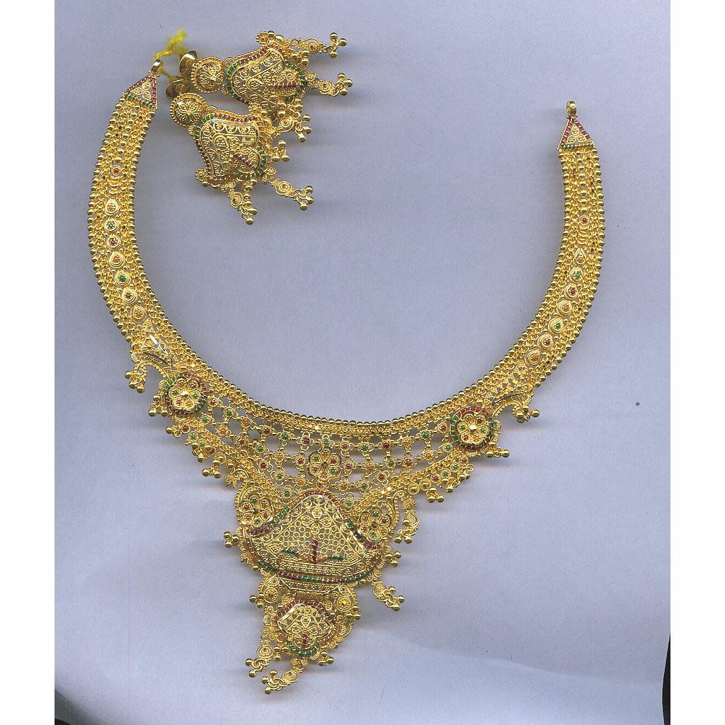 GOLD HALF SET ROUND PLAIN FANCY