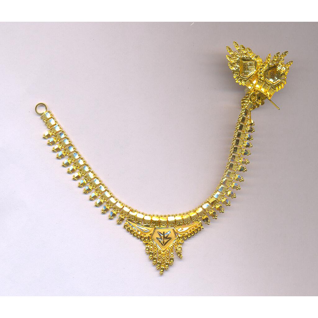 GOLD HALF SET ROUND PLAIN FANCY