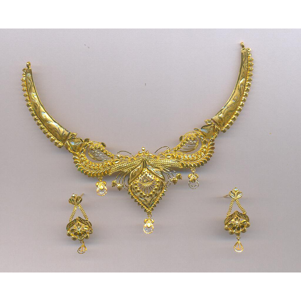 GOLD HALF SET ROUND PLAIN FANCY