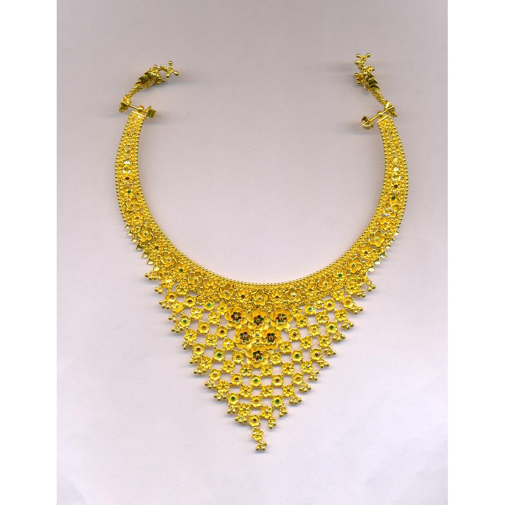 GOLD HALF SET ROUND PLAIN FANCY