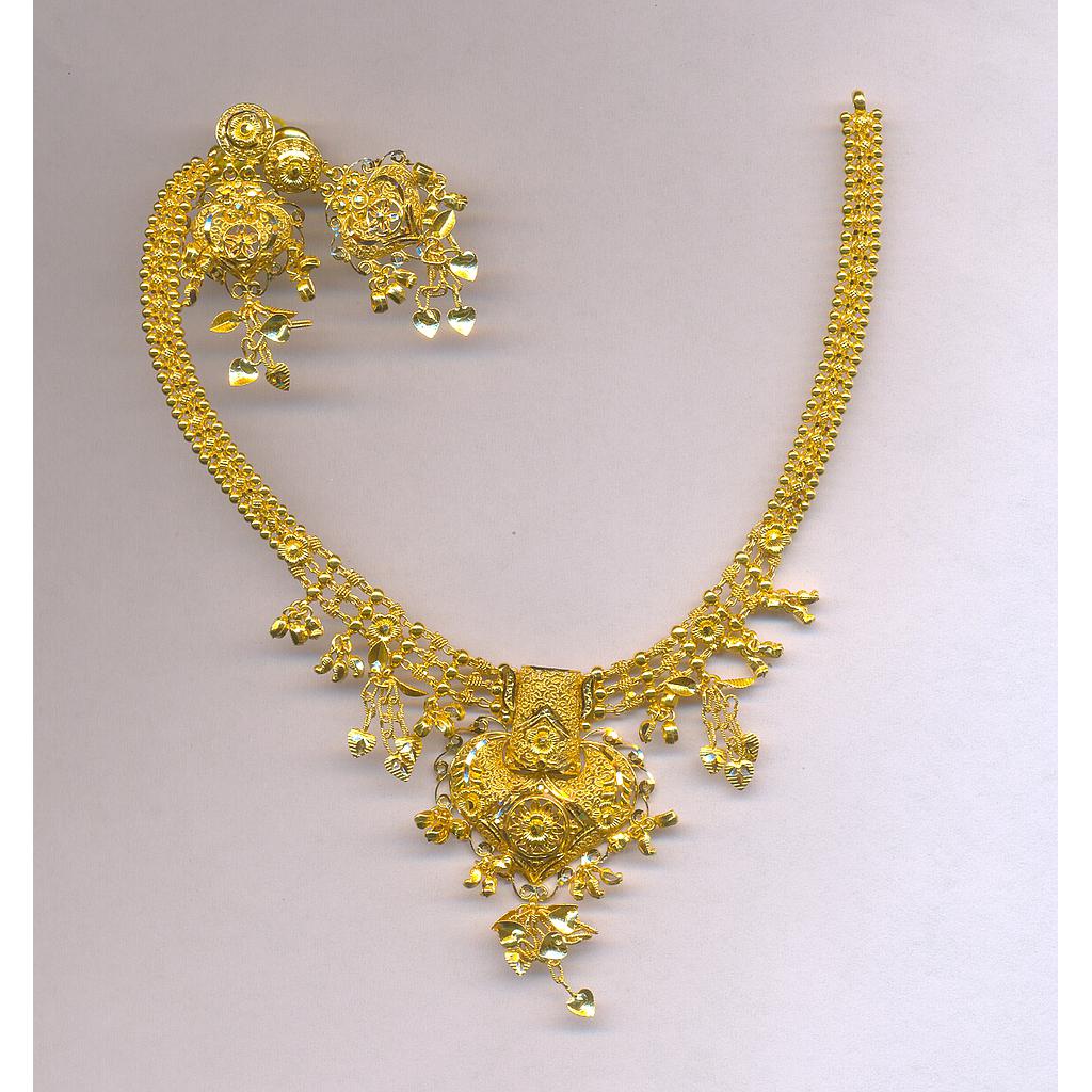 GOLD HALF SET ROUND PLAIN FANCY