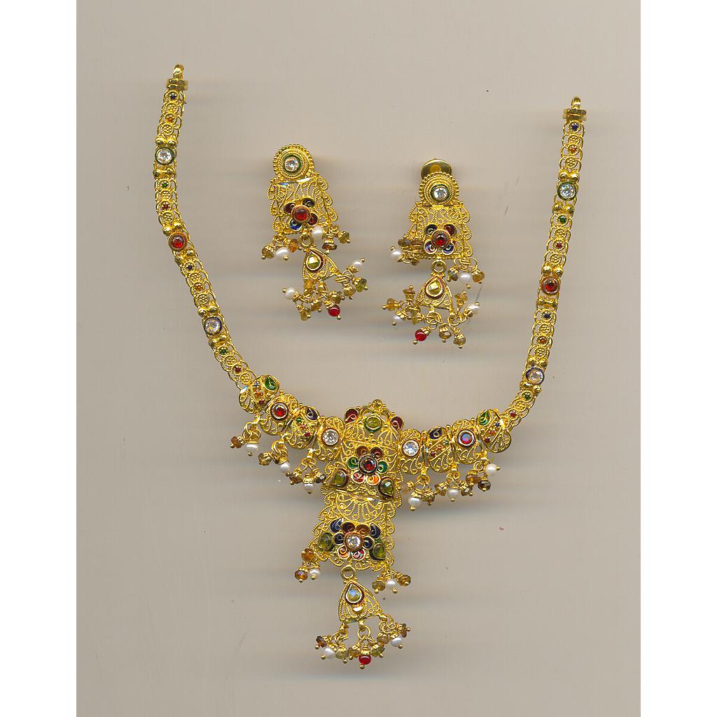 GOLD HALF SET ROUND PLAIN FANCY