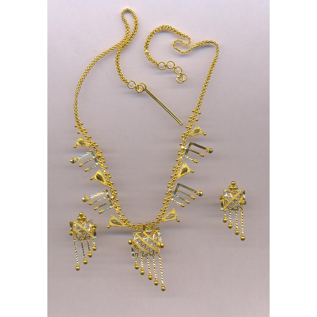 GOLD HALF SET ROUND PLAIN FANCY